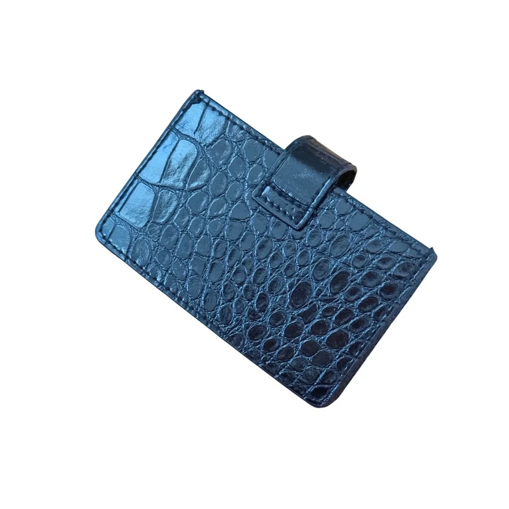 Victoria's Secret Black‎ Accordion Card Case Flower Logo Wallet
